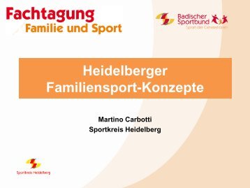 Martino Carbotti, Sportkreis Heidelberg - Badischer Sportbund Nord ...