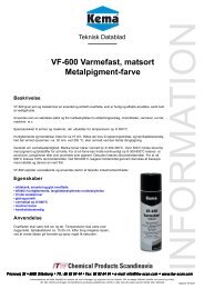 VF-600 Varmefast, matsort Metalpigment-farve - Kema