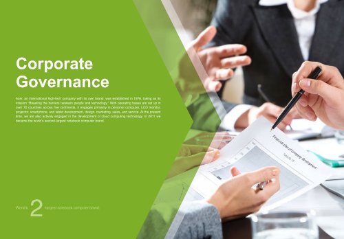 2011 Acer Corporate Responsibility Report - Acer Group