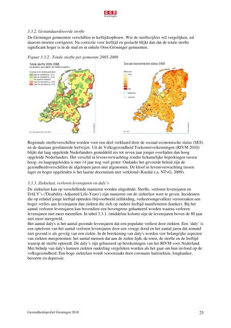 Gezondheidsprofiel Groningen 2010 - GGD Groningen