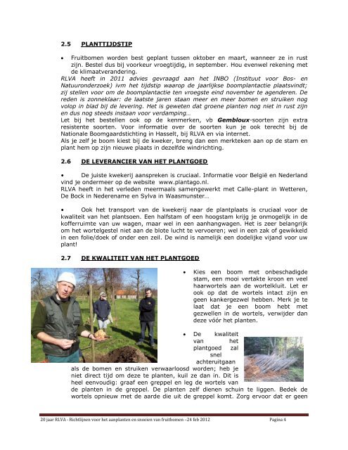 richtlijnen voor het aanplanten en snoeien van fruitbomen
