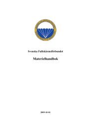 Materielhandbok 091001 - Svenska Fallskärmsförbundet