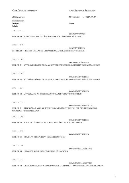 1 - Jönköpings kommun
