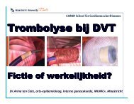 Trombolyse bij diepe veneuze trombose: Fictie of werkelijkheid?