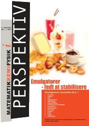 Emulgatorer - fedt at stabilisere