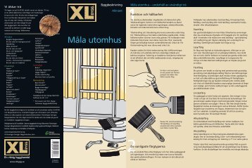 Måla utomhus - XL Bygg