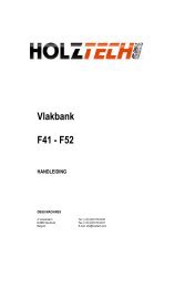 Vlakbank F41 - F52 - Holztech