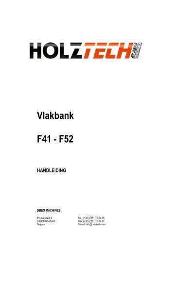 Vlakbank F41 - F52 - Holztech