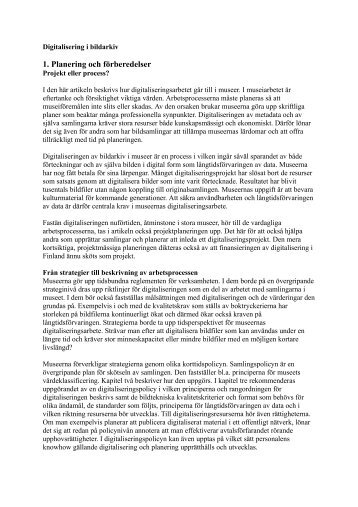 Digitalisering i bildarkiv (Anne Isomursu text 1) Version 2 - Digiwiki
