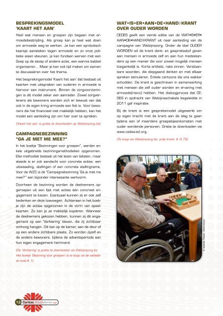 Brochure Caritas over de campagne - Welzijnszorg