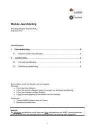 Module Jaarafsluiting - Anbo