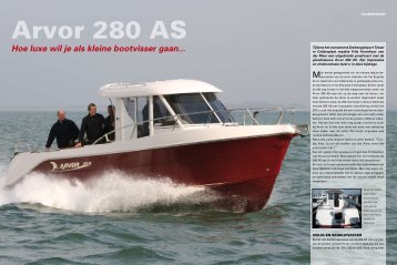 Vaarimpressie van de Arvor 280 AS - Poelgeest Fishingboats