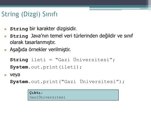 System - Bilgisayar Mühendisliği - Gazi Üniversitesi