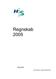 Regnskab 2005 - Hovedstadens Sygehusfællesskab