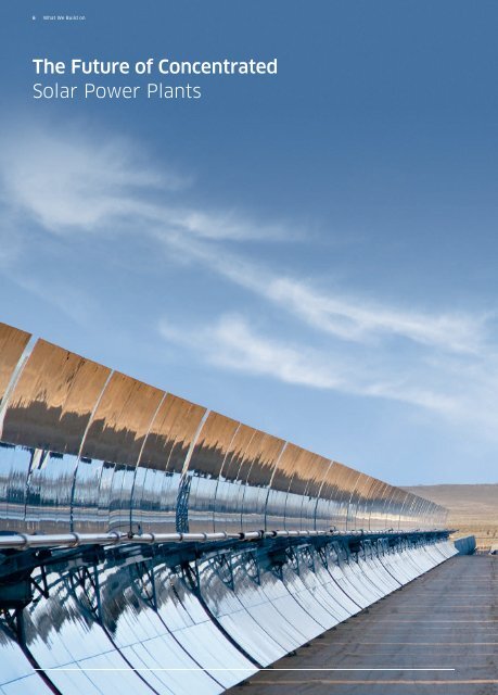 THE FUTURE OF CONCENTRATED SOLAR POWER PLANTS