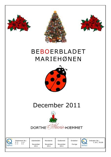 December 2011 - Mariehjemmene