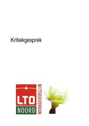 Het kritiekgesprek - december 2010 - LTO Noord