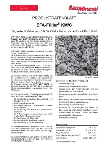 Produktdatenblatt Efa-Füller KMC Stand10