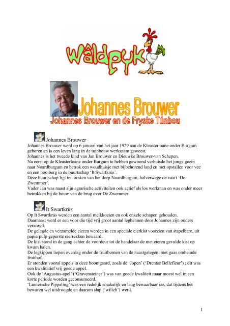 Gehele interview met Johannes Brouwer