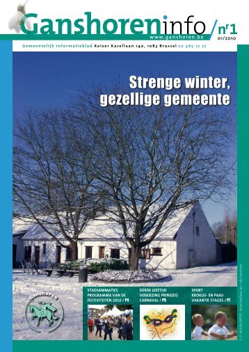 Strenge winter, gezellige gemeente - Ganshoren