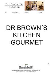 Dr. Brown´s Kitchen Gourmet - The Spice Tree