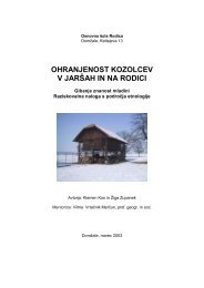 Ohranjenost kozolcev v Jaršah in na Rodici