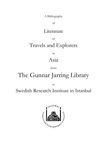 Gunnar Jarring Central Eurasia Collection - Swedish Research ...