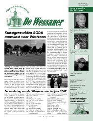 Kunstgrasvelden RODA aanwinst voor Westzaan - Westzaanse ...
