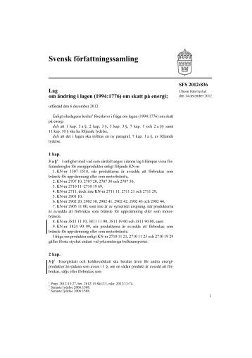 Svensk författningssamling - Notisum