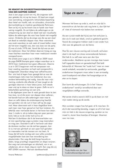 Yoga Nieuwsbrief 2013-01 - Vereniging Yogadocenten Nederland