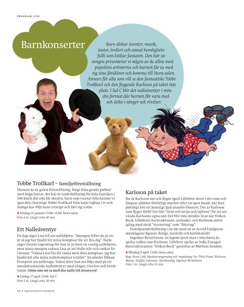 Programtidning 1/10 (pdf) - Uppsala Konsert & Kongress