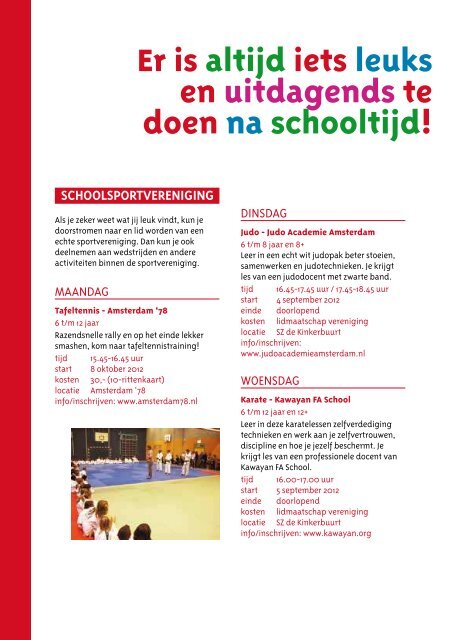 Naschoolse Activiteiten - Combiwel