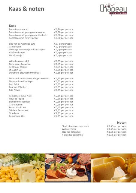 BROCHURE 2012 - Chapeau Catering