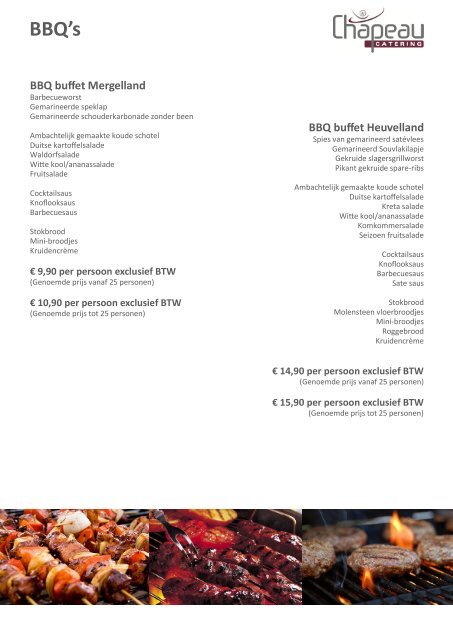 BROCHURE 2012 - Chapeau Catering