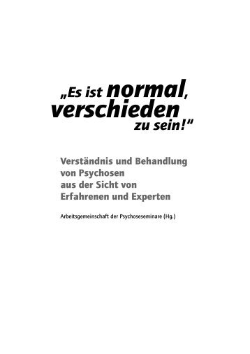 Es ist normal, verschieden zu sein - Psychose.de