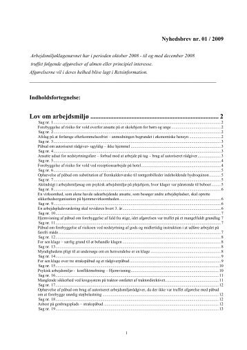 Nyhedsbrev fra AMK nr. 1, 2009