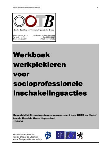 Werkboek werkplekleren werkplekleren voor socioprofessionele ...