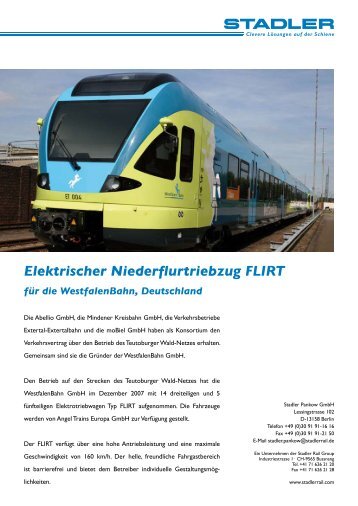 Elektrischer Niederflurtriebzug FLIRT