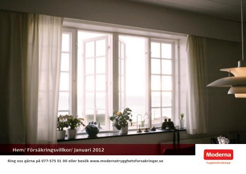 Försäkringsvillkor - Moderna Trygghetsförsäkringar