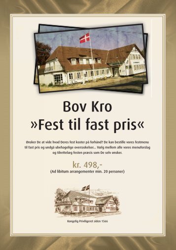 918397 - "Fest Til Fast Pris" Menukort.indd - Bov Kro