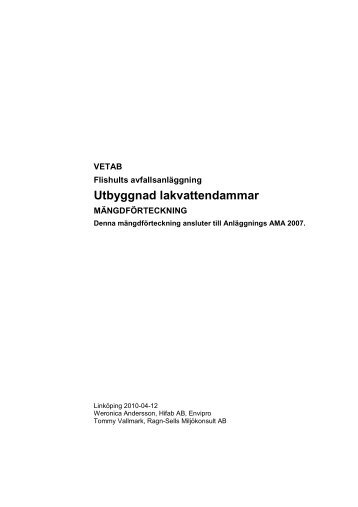 Utbyggnad lakvattendammar - Njudungsgymnasiet