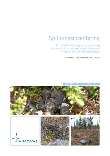 Spillningsinventering - En metodbeskrivning av ... - Vindbyar