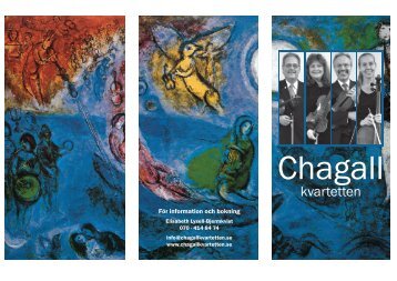 Chagallkvartettens broschyr