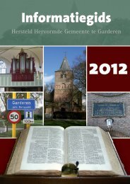 Informatiegids van de Hersteld Hervormde Gemeente te Garderen