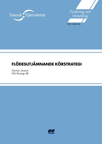 FLÖDESUTJÄMNANDE KÖRSTRATEGI - Svensk Fjärrvärme