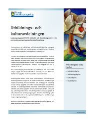 Utbildnings– och kulturavdelningen - Åland