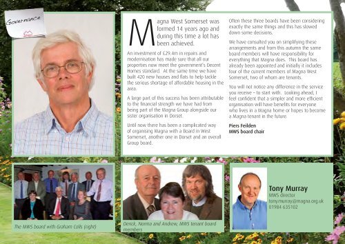 MWS Tenant's annual report - Magna West Somerset