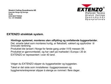 Extenzo strekkhimling - Acusto AS