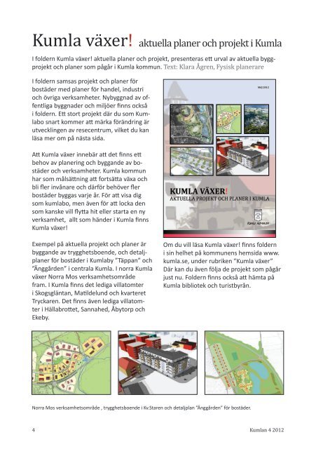 I detta nummer - Kumla kommun