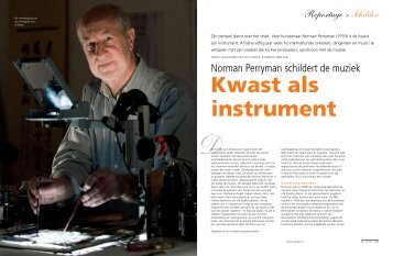 Norman Perryman schildert de muziek Reportage > Schilder